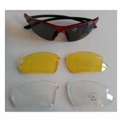 Lunettes Cycliste Pure Passion 3 Types De Verre Rouge