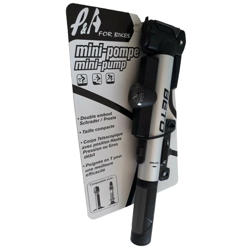 Mini Pompe Vélo Manometre Beto 2 Mini Pompe Vélo Manometre Beto – Image 2