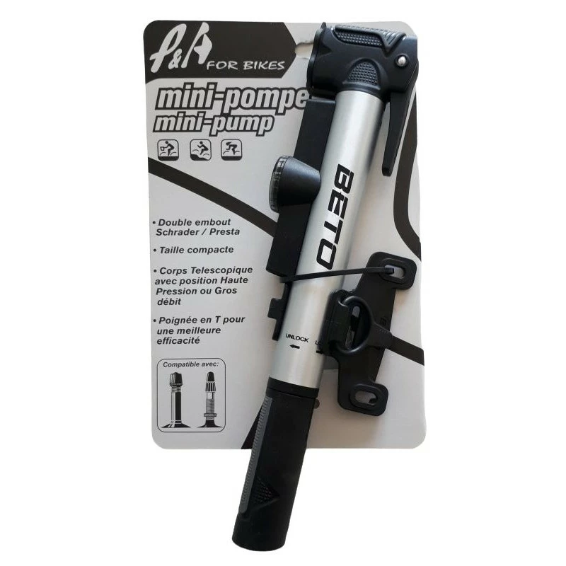 Mini Pompe Vélo Manometre Beto 1 Mini Pompe Vélo Manometre Beto